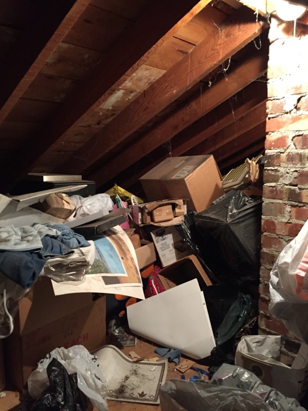 Attic before
